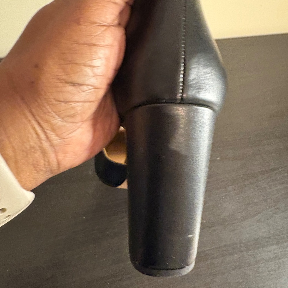 Michael Shannon Rosalie Black High Heeled Shoe with Ankle Strap Size 8 - Picture 5 of 5